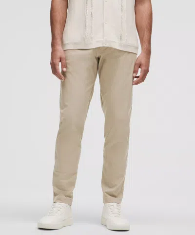 Lululemon Abc Slim-fit Trousers 32l Smooth Twill In Neutral