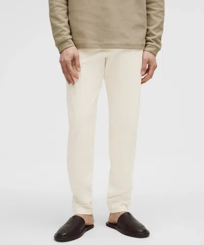 Lululemon Abc Slim-fit Trousers 32l Stretch Cotton Versatwill In White