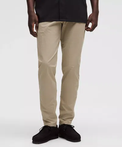 Lululemon Abc Slim-fit Trousers 32l Stretch Cotton Versatwill In Neutral