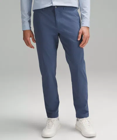 Lululemon Abc Slim-fit Trousers 32"l Wovenair In Blue