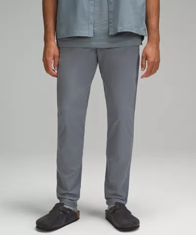 Lululemon Abc Slim-fit Trousers 34"l Warpstreme In Gray
