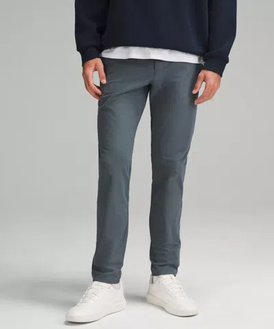 Lululemon Abc Slim-fit Trousers 34l Warpstreme In Gray