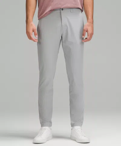 Lululemon Abc Slim-fit Trousers 37"l Warpstreme In Gray