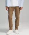 Lululemon Abc Slim-fit Trousers 37"l Warpstreme In Brown