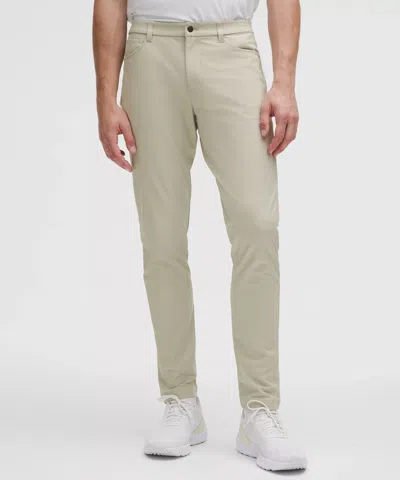 Lululemon Abc Slim-fit 5 Pocket Pant 37l In Neutral