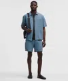 Lululemon Abc Textured Wovenair Pull-on Short 7" In Blue