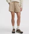 Lululemon Abc Wovenair Pull-on Short 5" In Brown