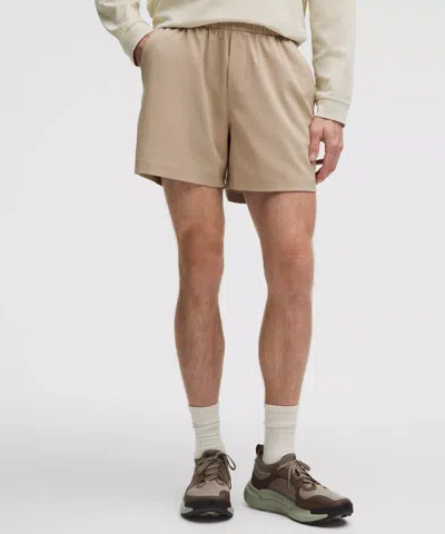 Lululemon Abc Wovenair Pull-on Short 5" In Brown
