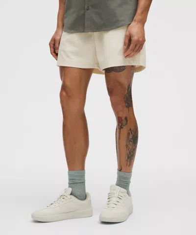 Lululemon Abc Wovenair Pull-on Short 5" In White