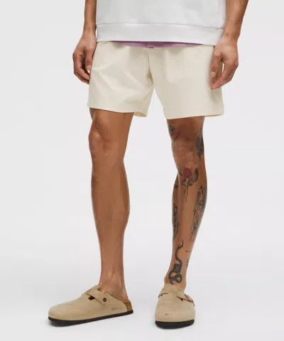 Lululemon Abc Wovenair Pull-on Short 7" In White