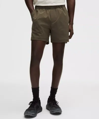 Lululemon Abc Wovenair Pull-on Short 5" In Green