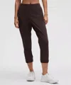 Lululemon Adapted State High-rise Cropped Joggers In Brown