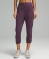 Lululemon Adapted State High-rise Cropped Joggers In Purple