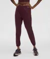 Lululemon Adapted State High-rise Joggers Full Length In Burgundy