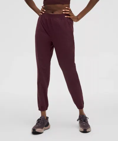 Lululemon Adapted State High-rise Joggers Full Length In Burgundy