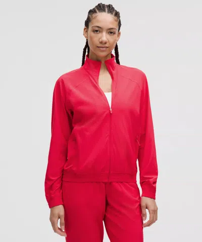 Lululemon Adapted State Perforated Track Jacket In Red