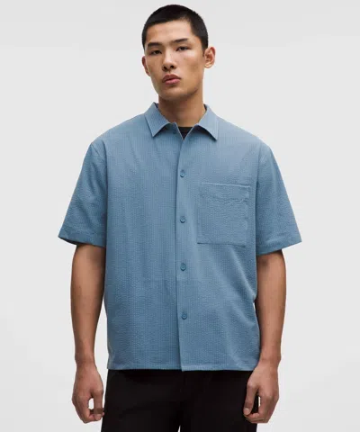 Lululemon Airing Easy Camp-collar Shirt In Blue