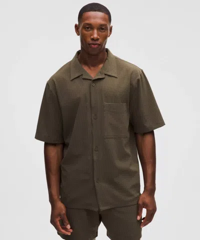 Lululemon Airing Easy Camp-collar Shirt In Green