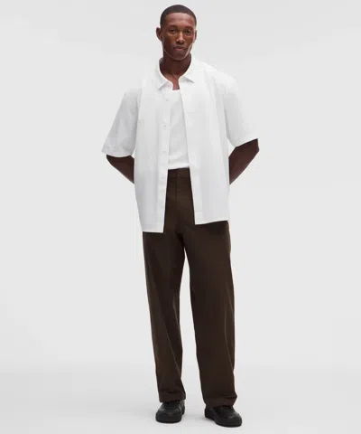 Lululemon Airing Easy Relaxed Short-sleeve Shirt In White