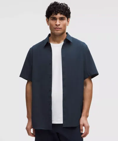 Lululemon Airing Easy Short-sleeve Shirt In Blue
