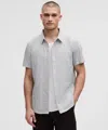 Lululemon Airing Easy Short-sleeve Shirt In Blue