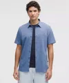 Lululemon Airing Easy Short-sleeve Shirt In Blue