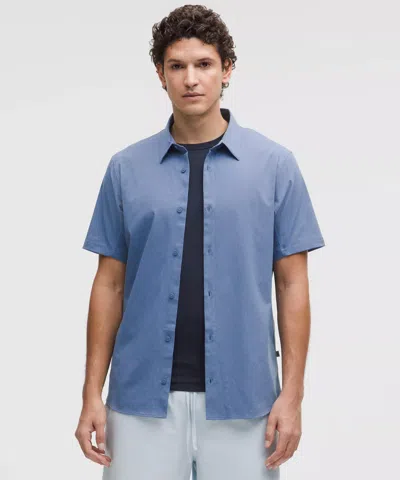 Lululemon Airing Easy Short-sleeve Shirt In Blue
