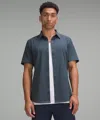 Lululemon Airing Easy Short-sleeve Shirt In Blue