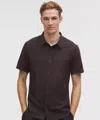 Lululemon Airing Easy Short-sleeve Shirt In Black