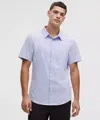 Lululemon Airing Easy Short-sleeve Shirt In Blue