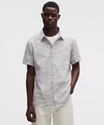 Lululemon Airing Easy Short-sleeve Shirt In Gray