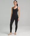 Lululemon Black Align Ruched Yoga Bodysuit