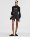 Lululemon Align™ Cami Bodysuit 6" Jacquard In Black