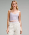 Lululemon Align™ Cropped Cami Tank Top Light Support, A/b Cup In Purple