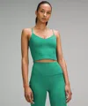 Lululemon Align™ Cropped Cami Tank Top Light Support, A/b Cup In Green