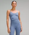 Lululemon Align™ Cropped Cami Tank Top Light Support, A/b Cup In Blue