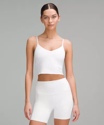 Lululemon Align™ Cropped Cami Tank Top A/b Cup In White