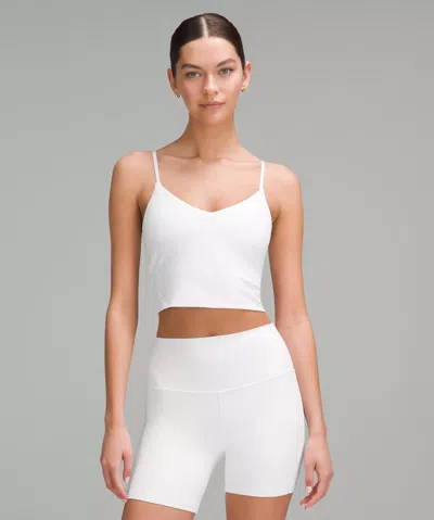 Lululemon Align™ Cropped Cami Tank Top Light Support, A/b Cup In White