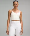 Lululemon Align™ Cropped Cami Tank Top Light Support, A/b Cup In White