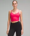 Lululemon Align™ Cropped Cami Tank Top Light Support, A/b Cup In Pink