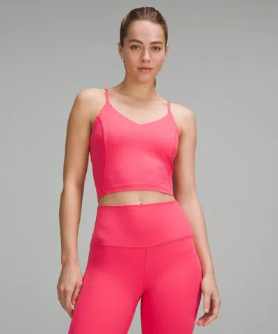 Lululemon Align™ Cropped Cami Tank Top C/d Cup In Pink
