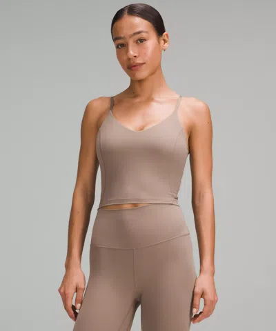 Lululemon Align™ Cropped Cami Tank Top C/d Cup In Brown