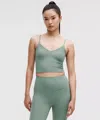 Lululemon Align™ Cropped Cami Tank Top Light Support, A/b Cup In Green