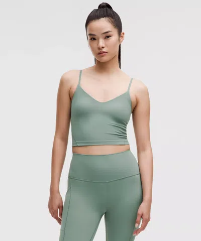Lululemon Align™ Cropped Cami Tank Top Light Support, A/b Cup In Green
