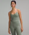 Lululemon Align™ Cropped Cami Tank Top Light Support, A/b Cup In Gray