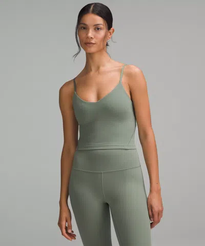 Lululemon Align™ Cropped Cami Tank Top Light Support, A/b Cup In Gray