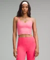 Lululemon Align™ Cropped Cami Tank Top Light Support, A/b Cup In Pink