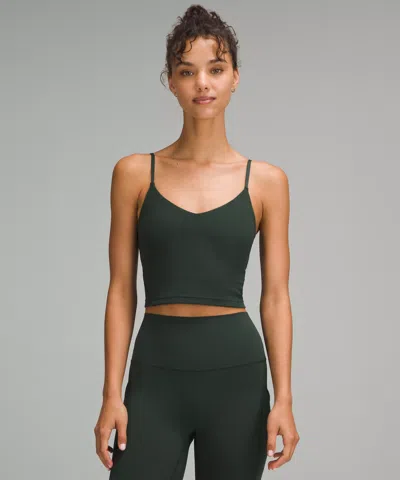 Lululemon Align™ Cropped Cami Tank Top Light Support, A/b Cup In Green