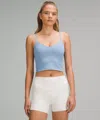 Lululemon Align™ Cropped Cami Tank Top Light Support, A/b Cup In Blue