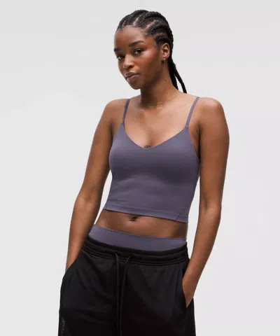 Lululemon Align™ Cropped Cami Tank Top Light Support, A/b Cup In Purple